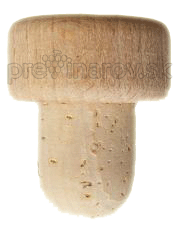 Korková zátka s drevenou hlavičkou 36/15x30/19 mm