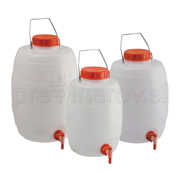 Plastové nádoby s výpustným ventilom 5 - 20 l
