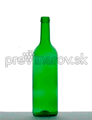 Fľaša Bordo -  0,75 l zelená