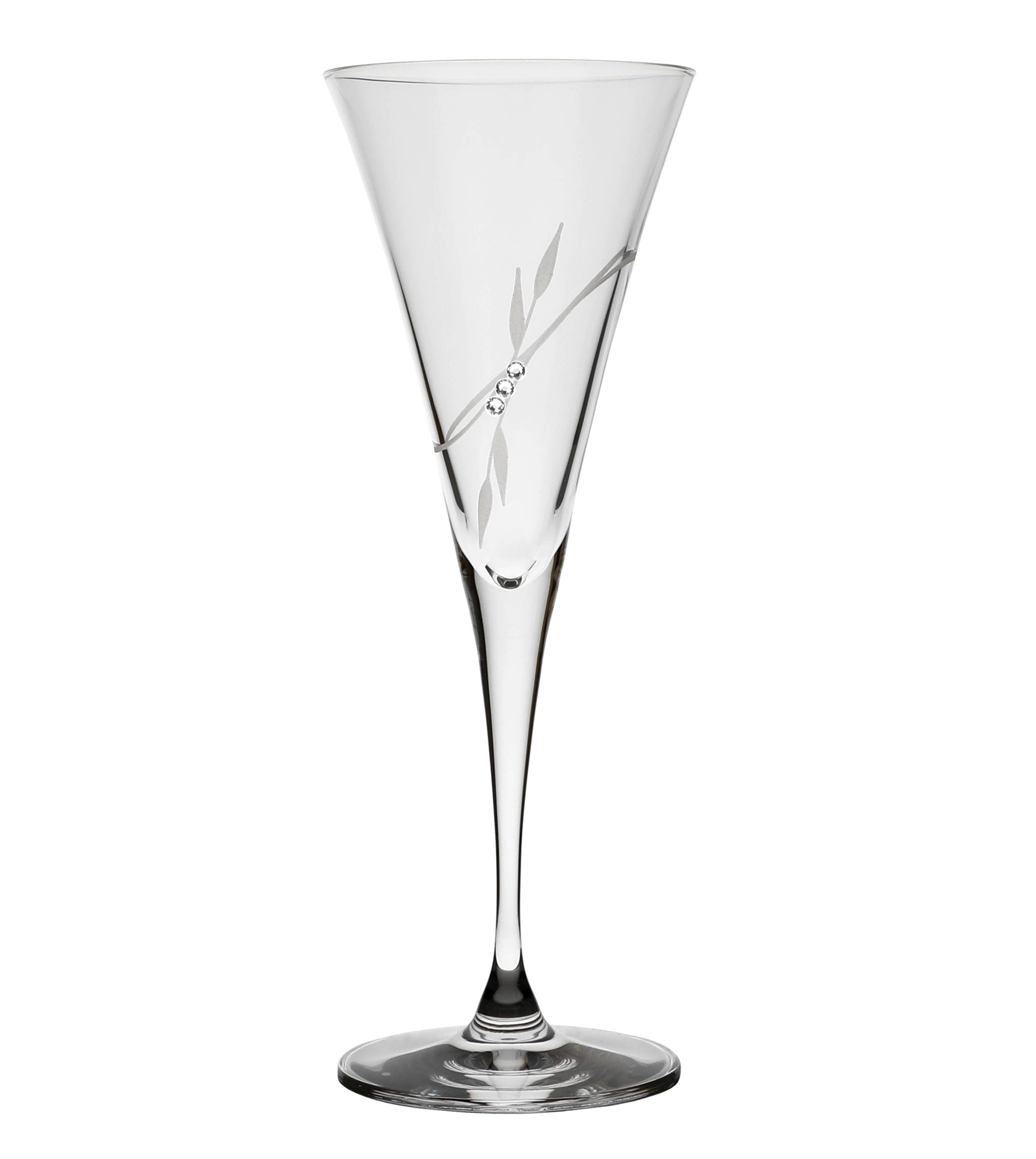 Poháre na šampanské Malibu (139) SWAROVSKI kryštálmi (6ks)