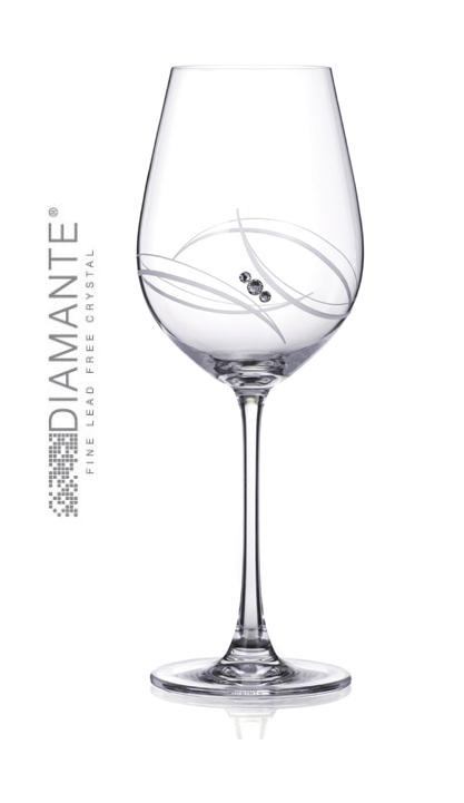 Poháre na víno 400 ml SWAROVSKI DIAMANTE EX (6ks)